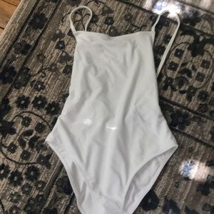 White bathing suite
